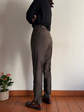 Pantalone di lana marrone