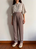 Pantalone taglio maschile malva