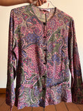 Camicia paisley viola