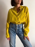 Camicia cupro gialla