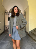 Blazer maschile trama intrecciata