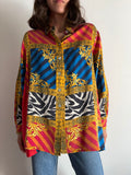 Camicia barocca seta bright colors