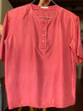 Camicia di seta rosa scuro