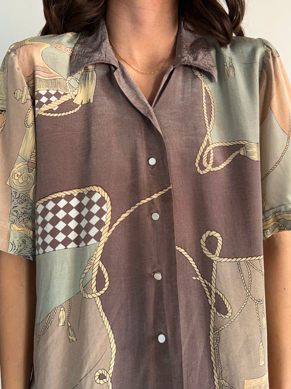 Camicia barocca pastello