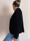 Giacca di velluto nero Sportmax