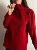 Maglione mezza zip Ralph Lauren rosso