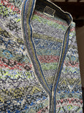 Cardigan colorato stile Missoni - cotone