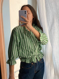 Camicia Gilbi di Tommy Hilfiger a righe verdi