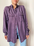 Camicia di seta lilla
