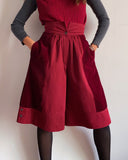 Gonna pantalone bordeaux Gherardini