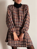 PRE ORDINE • Maglioncino handmade in lana intrecciata con bordeaux