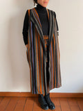 PRE ORDINE • Gilet lungo nero e arancio