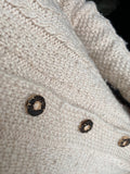Cardigan panna fatto a mano
