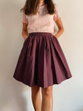 Gonna stock Benetton a ruota melanzana
