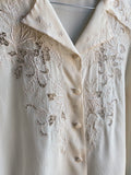 Camicia di seta con ricami