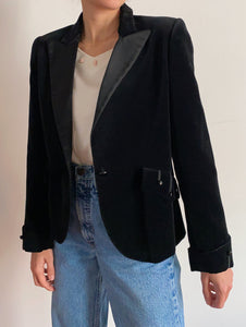 Giacca di velluto nero Sportmax
