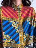 Camicia barocca seta bright colors