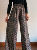 Pantaloni handmade a fantasia luccicante