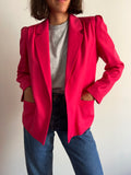 Blazer fuxia con cintura