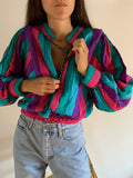 Maglione a righe anni 80