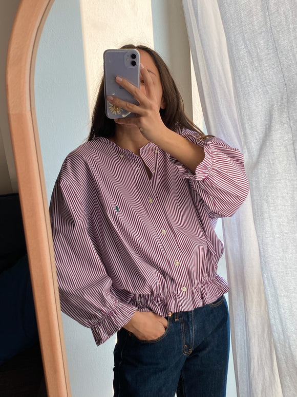 Camicia Gilbi di Ralph Lauren a righe violette