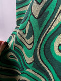 PRE ORDINE • Panta palazzo stile Missoni verde
