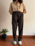 Pantalone maschile marrone scuro 2