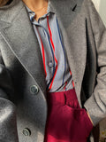 Cappotto maschile grigio lana e cachemire