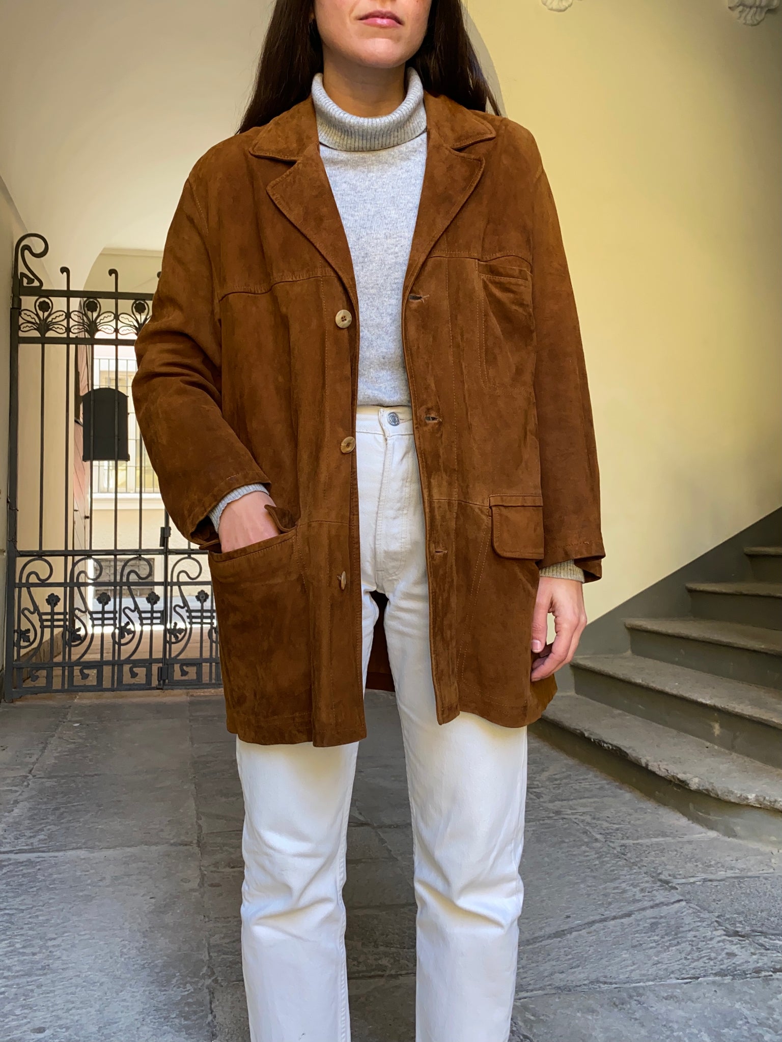 Giacca pelle di renna deals