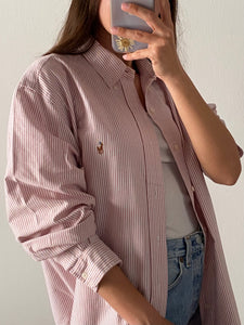 Camicia Ralph Lauren a righine rosa