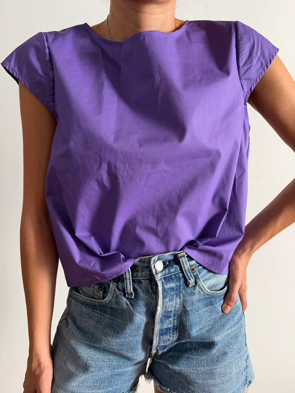 Maglietta di cotone viola