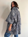 Kimono denim paisley