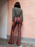 PRE ORDINE • Pantalone a zampa multicolor