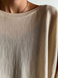 Maxi maglione pura lana naturale