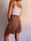 Pantaloncino stock Benetton malva vita altissima