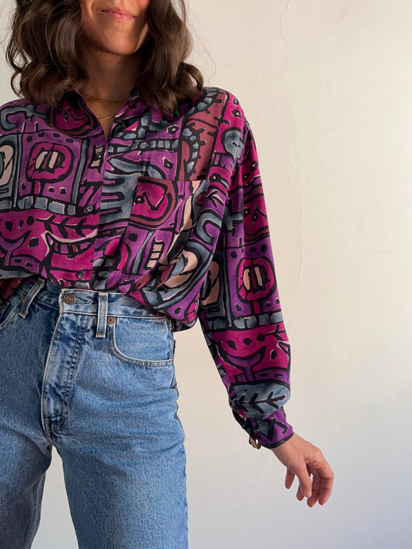 Camicia violetta disegni