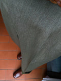 Pantalone maschile di lana verde-marrone