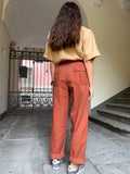 Pantalone di cotone ruggine