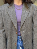 Blazer maschile spigato marrone beige