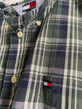 Camicia Gilbi estate a quadri blu e verdi