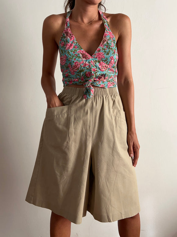 Bermuda lungo beige