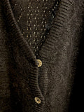 Cardigan nero con angora