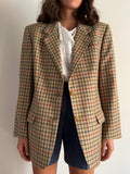 Blazer beige a quadri