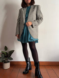 Blazer pied de poule azzurro