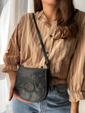 Borsa a tracolla nera Papillon