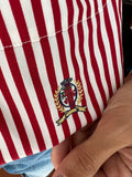 Camicia Gilbi Tommy Hilfiger righe bianche e rosse
