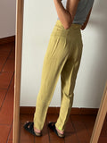 Pantalone senape cupro