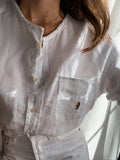 Camicia Gilbi bianca di lino
