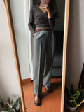 Pantalone maschile di lana grigio Lebole