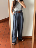 Pantaloni a palazzo carta da zucchero